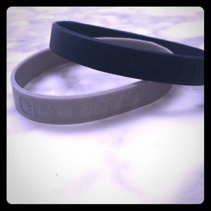 Blue and grey Dallas Cowboys bracelets